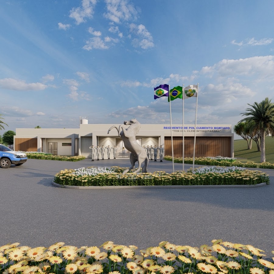 Atrás do Edifício da Polícia