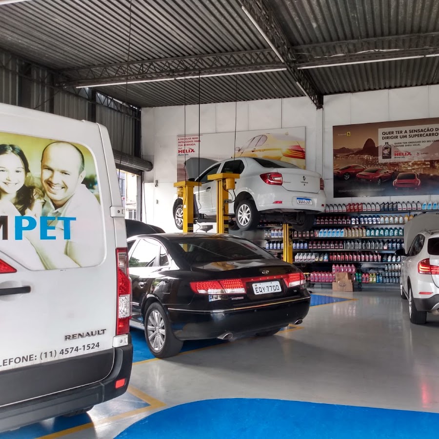 Água na loja de troca de óleo