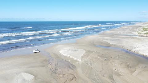 120km de estrada na praia