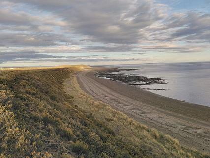 Above cliffs