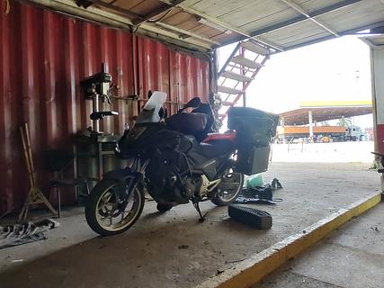 Acampamento no posto em Tijucas do Sul PR