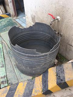 Água em posto de combustível