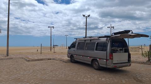 Praia de São Miguel / Estacionamento na Praia