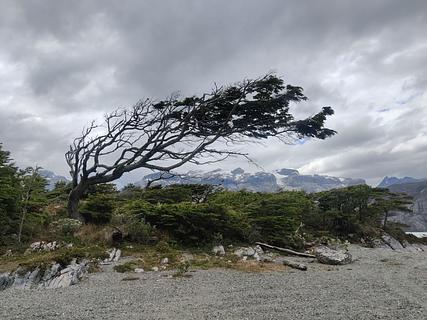 Baía em frente ao Lodge