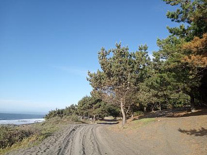 Beach camping