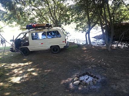 bluff/riverside camping