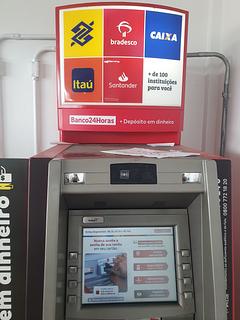 Caixa eletrônico que funciona com cartões estrangeiros