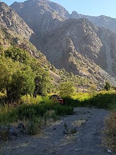 Caminho para o passo Vergara