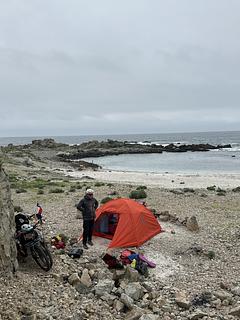 Camping livre Praia Punta Lobos