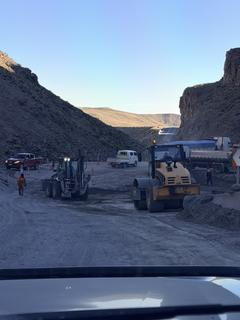 Construção na rodovia 11