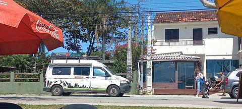 Em um Burger em frente à Lagoa