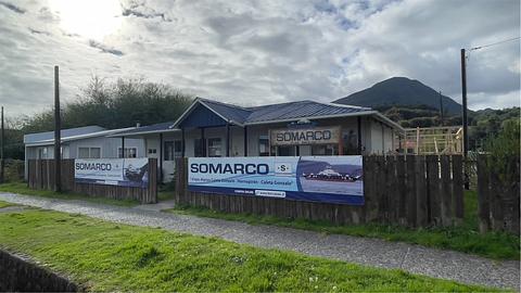 Escritório da balsa para Caleta Gonzalo e Hornopirén