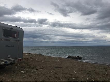 Estacionamento à beira-mar