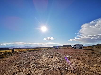 Estacionamento do mirante do lago Uyuni