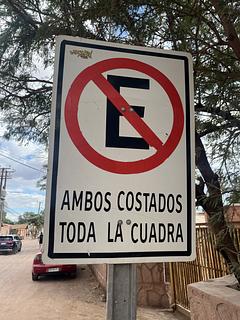 Estacionamento não permitido