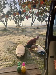 Estacionamento na praia de Toninha