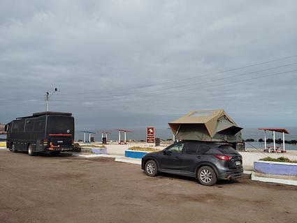 Estacionamientos playa Las Peñas