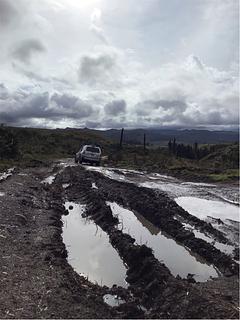Estrada para El Angel saindo de Tulcan