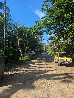 Estrada de terra na praia