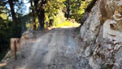 Estrada para Thermas com 2,5m de largura