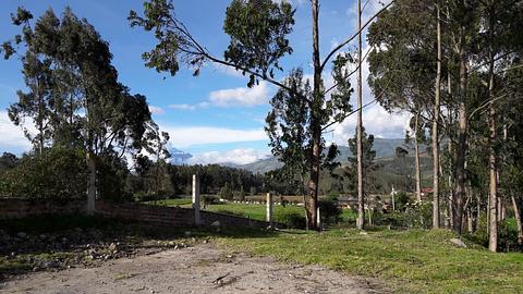 Fora de Riobamba nos campos