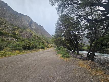 Gravel next to the river