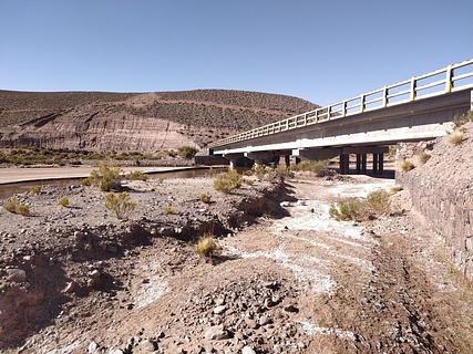 Lado norte da ponte.