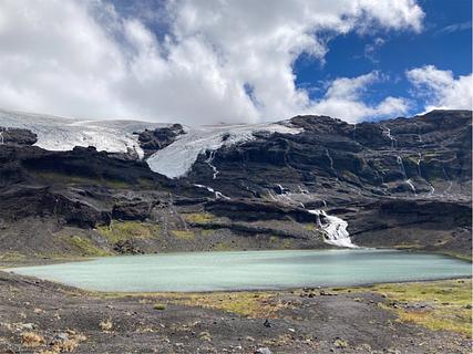 Laguna espejo/glaciar