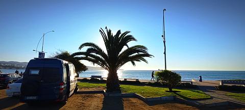 Lugar para pasar la noche. Parking playa