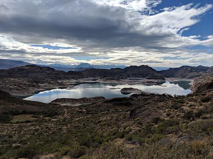 Mirador. Lake and Cerro Baya Mine