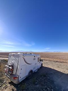 No lago seco