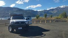 Parque Nacional Conguillío - parking by lake