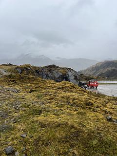 Parque Nacional Sangay - Amplo Acostamento de Cascalho