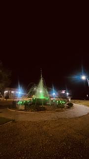 Parque perto de igreja