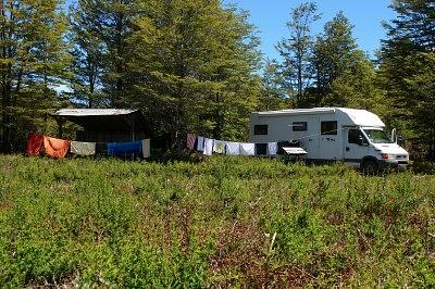 Parque Pumalín – Campsite El Volcanó