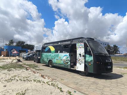 Pé na areia