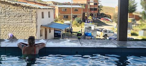 Piscina, hot spring pool, Chuquicayara