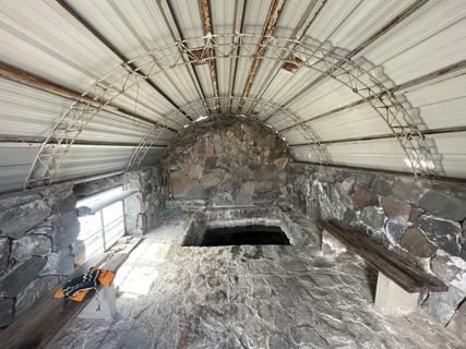 piscina de imersão de fonte termal