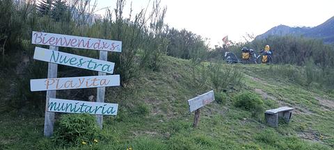 Playa codo del río.