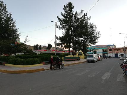 Plaza parking in front of police station