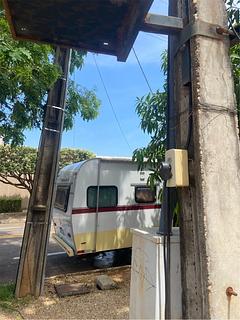 Ponto de apoio na rua ao lado do Tucunas