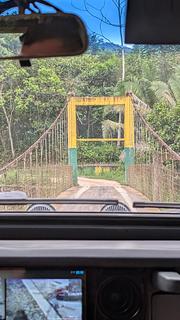 Restrição de altura da ponte 2 m