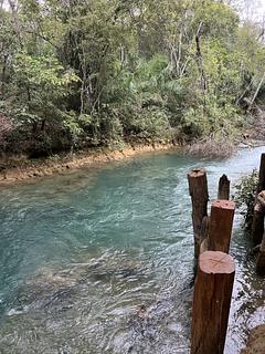 Rio formoso sob ponte