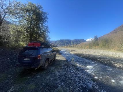 Riverside gravel camp
