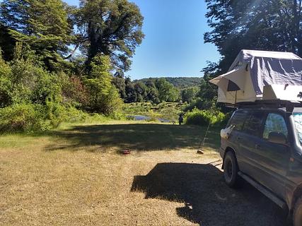 Riverside on a field
