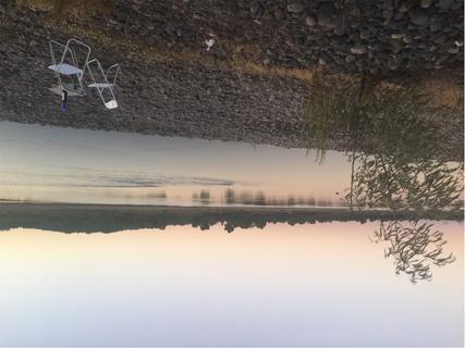Riverside sunset