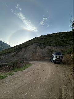 Saída para estrada de terra