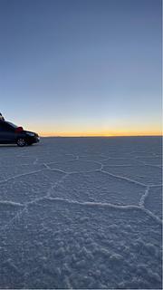 Salar de Uyuni perto da praça da bandeira