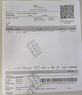 Senasa Pet Travel Papers "Lazareto SENASA"
