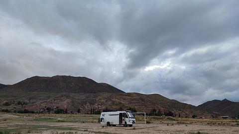 soccer field next to the road